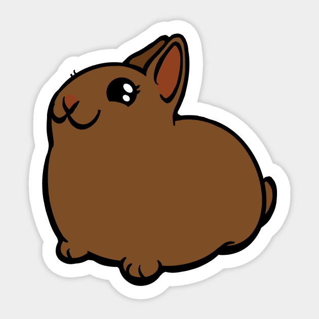 Brown Bunny Rabbit Coney Sticker by RJKpoyp